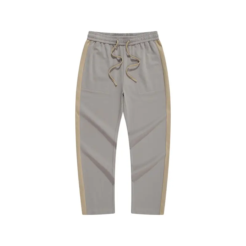 Men's Fleece Lined Straight Casual Pants Grey - Image 6