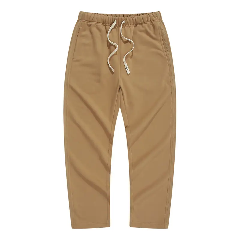 Men's Fleece Lined Straight Casual Pants Grey - Image 7