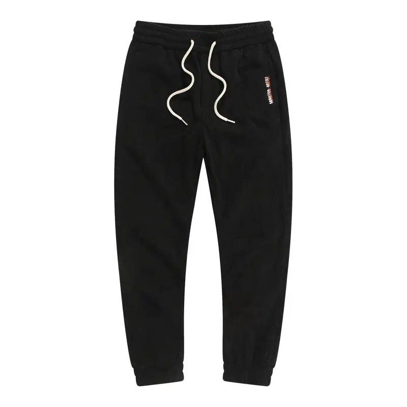 Men's Fleece Lined Straight Casual Pants Grey - Image 8