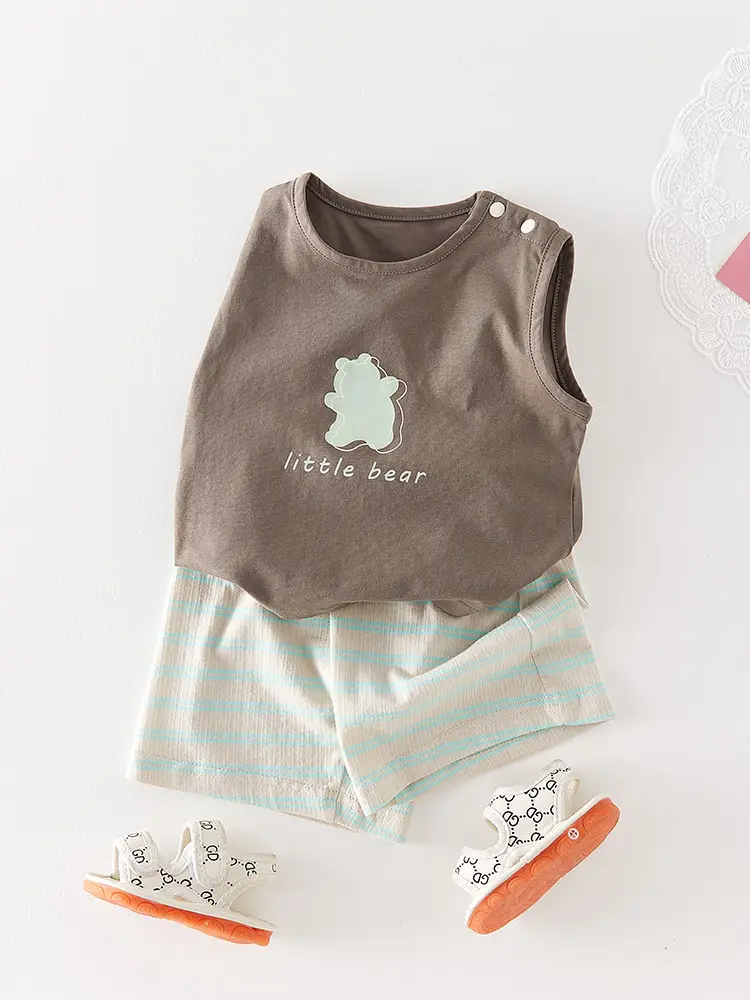New Boys Shorts Set Summer Wear 3-6M