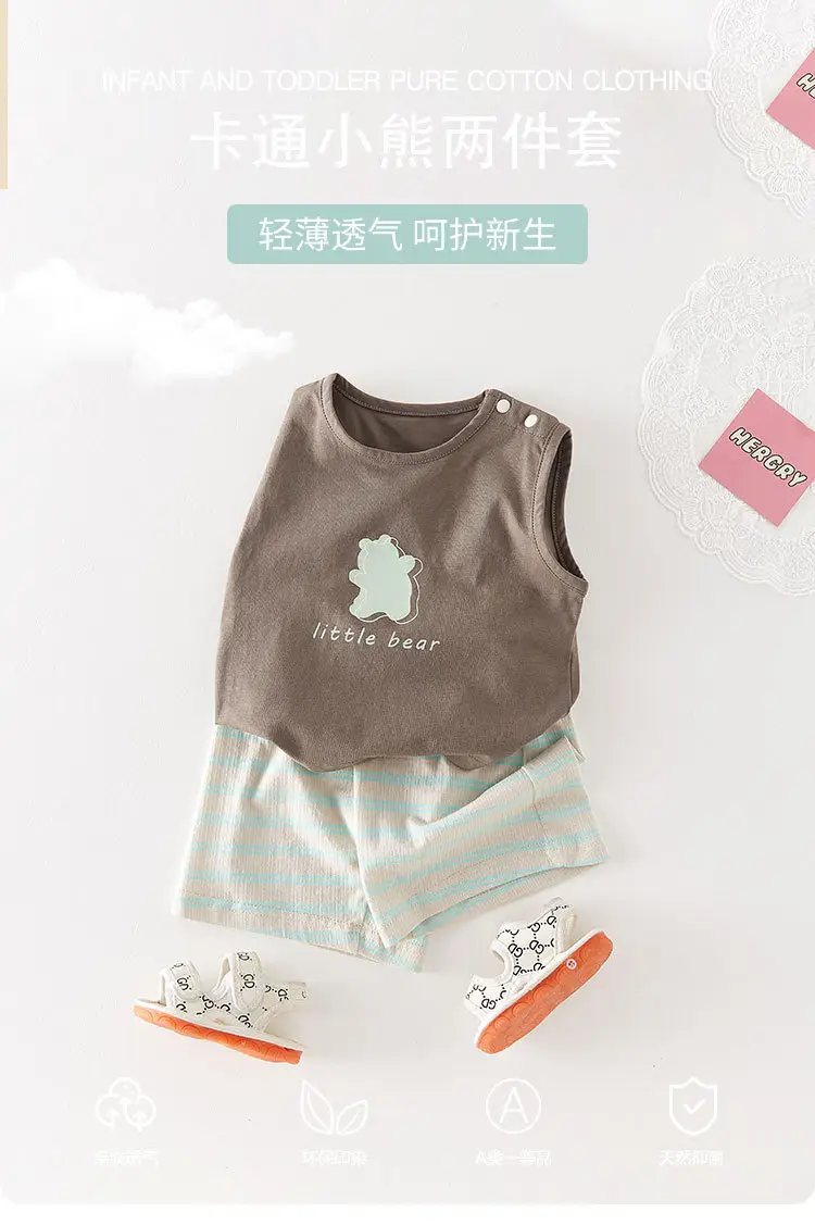 New Boys Shorts Set Summer Wear 3-6M — feature 1