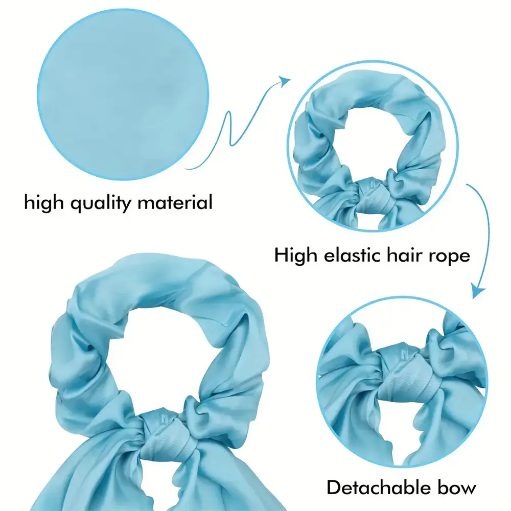 Satin Cross-Border Hair Scrunchies Set of 3 — feature 10