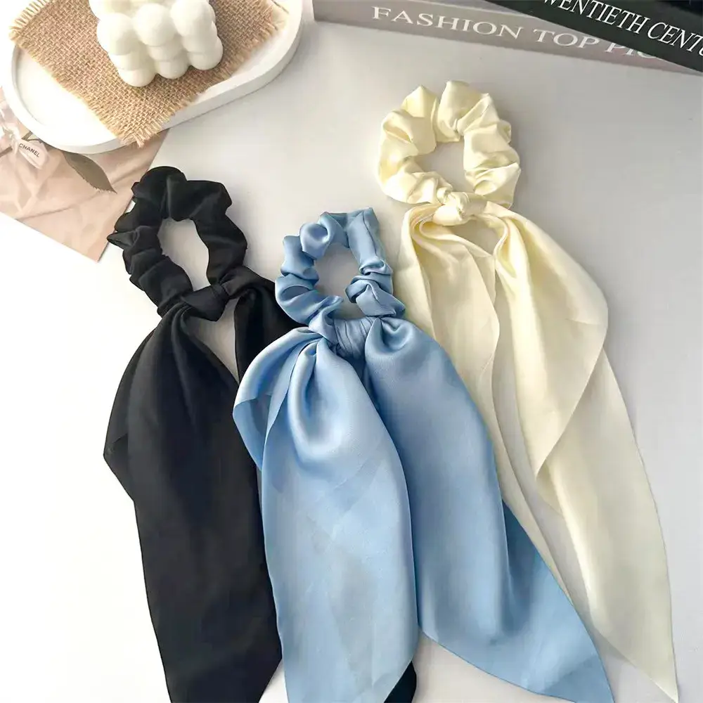 Satin Cross-Border Hair Scrunchies Set of 3 — feature 6