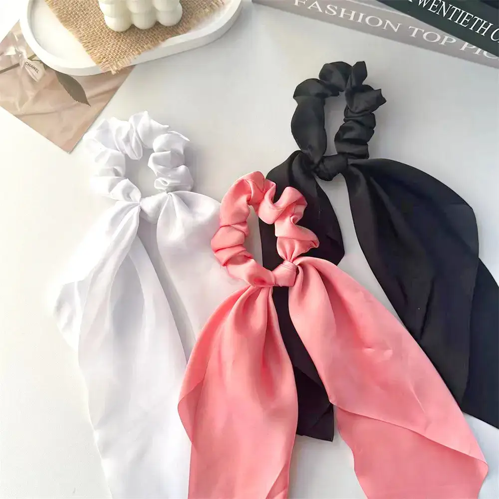 Satin Cross-Border Hair Scrunchies Set of 3 — feature 7