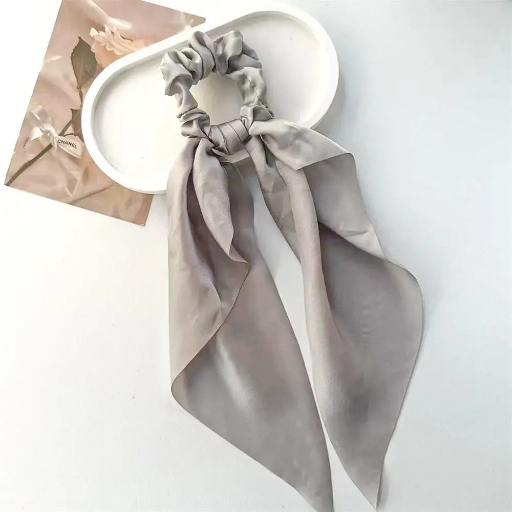 Satin Cross-Border Hair Scrunchies Set of 3 - Image 10