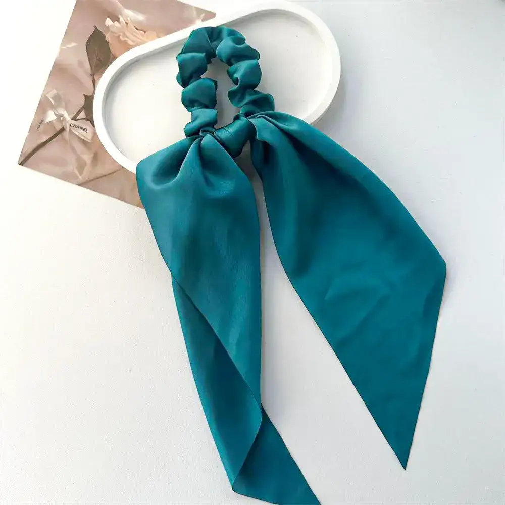 Satin Cross-Border Hair Scrunchies Set of 3 - Image 12