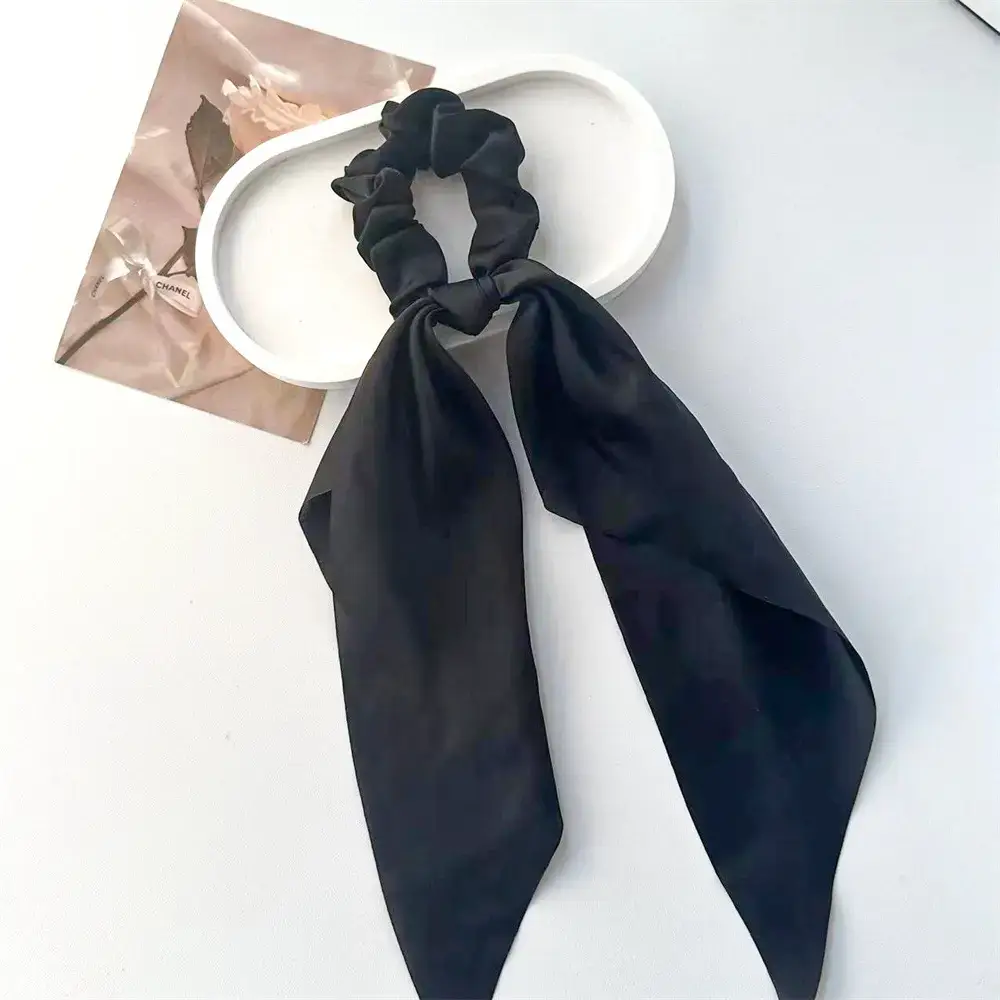 Satin Cross-Border Hair Scrunchies Set of 3 - Image 7