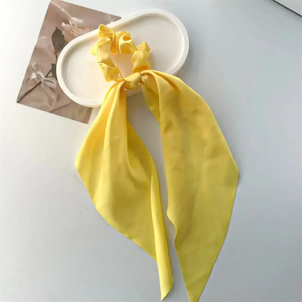 Satin Cross-Border Hair Scrunchies Set of 3 - Image 9