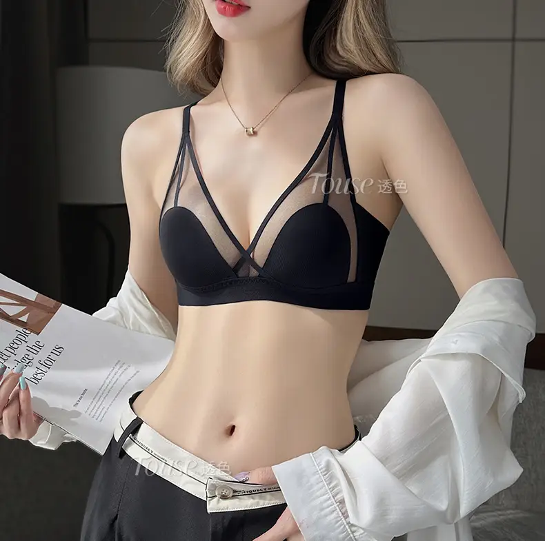 Women's Underwear Set with Cat Ear Cup & Slim Side Collapsed Design — feature 34