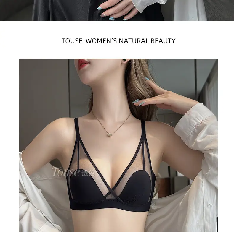 Women's Underwear Set with Cat Ear Cup & Slim Side Collapsed Design — feature 35