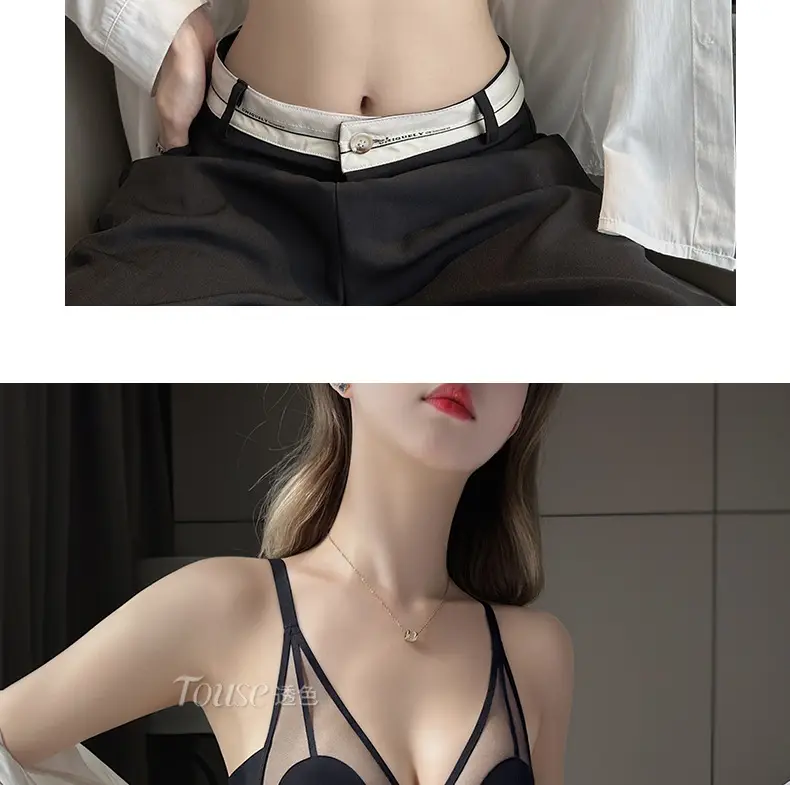 Women's Underwear Set with Cat Ear Cup & Slim Side Collapsed Design — feature 36