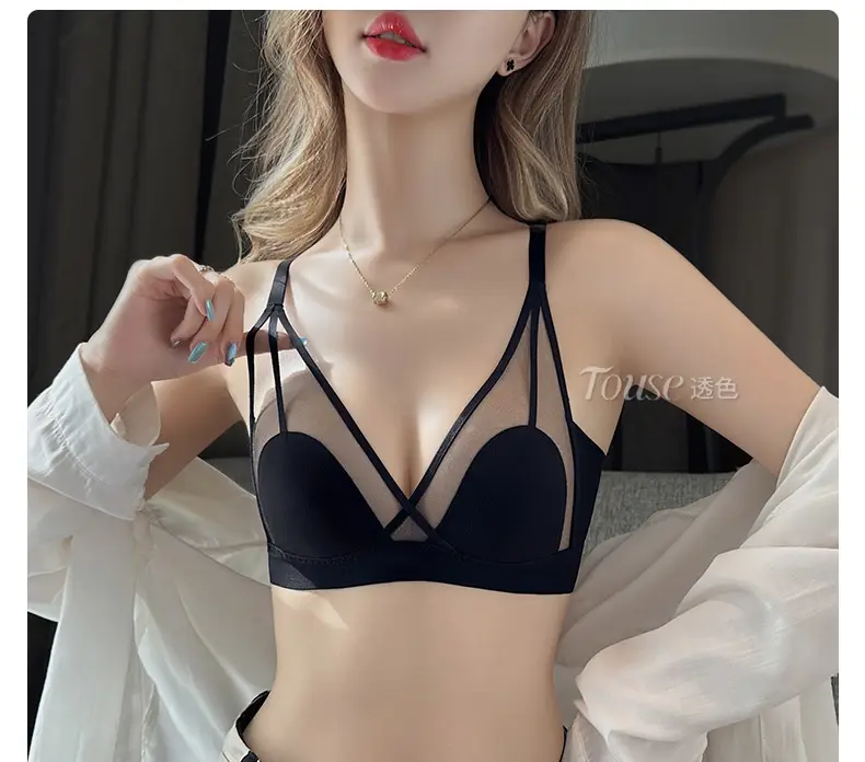 Women's Underwear Set with Cat Ear Cup & Slim Side Collapsed Design — feature 39
