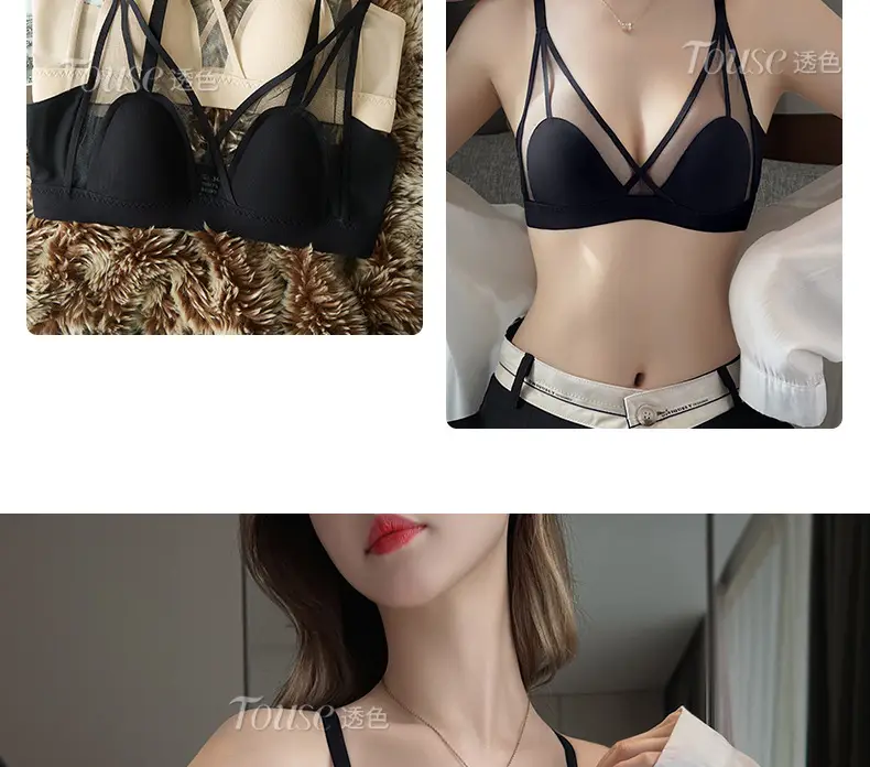 Women's Underwear Set with Cat Ear Cup & Slim Side Collapsed Design — feature 41