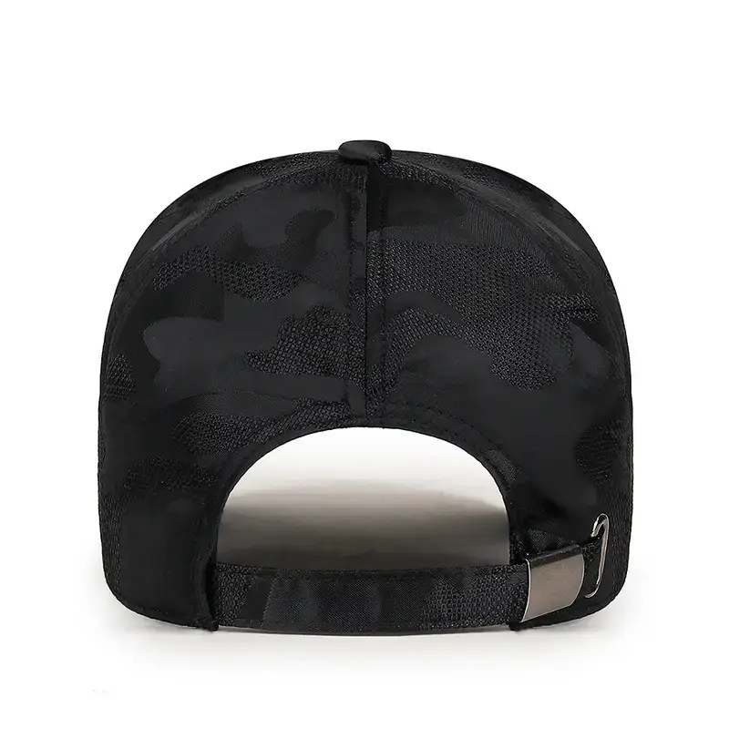 Black Embroidered Baseball Cap for Men Women - Image 10
