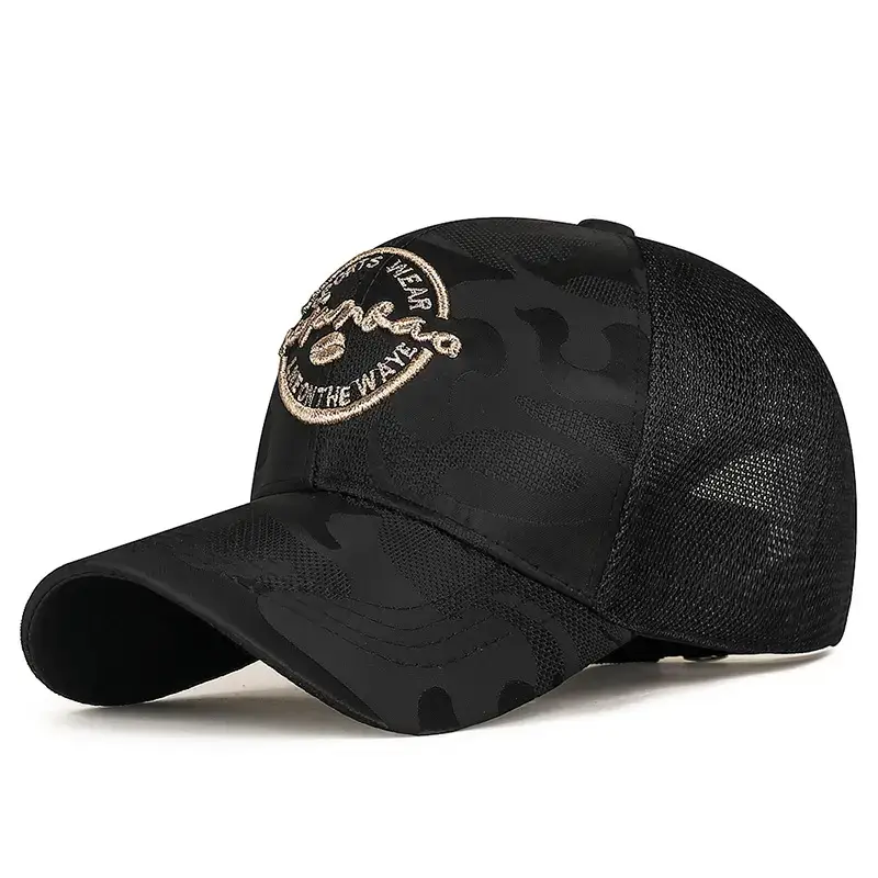 Black Embroidered Baseball Cap for Men Women - Image 5