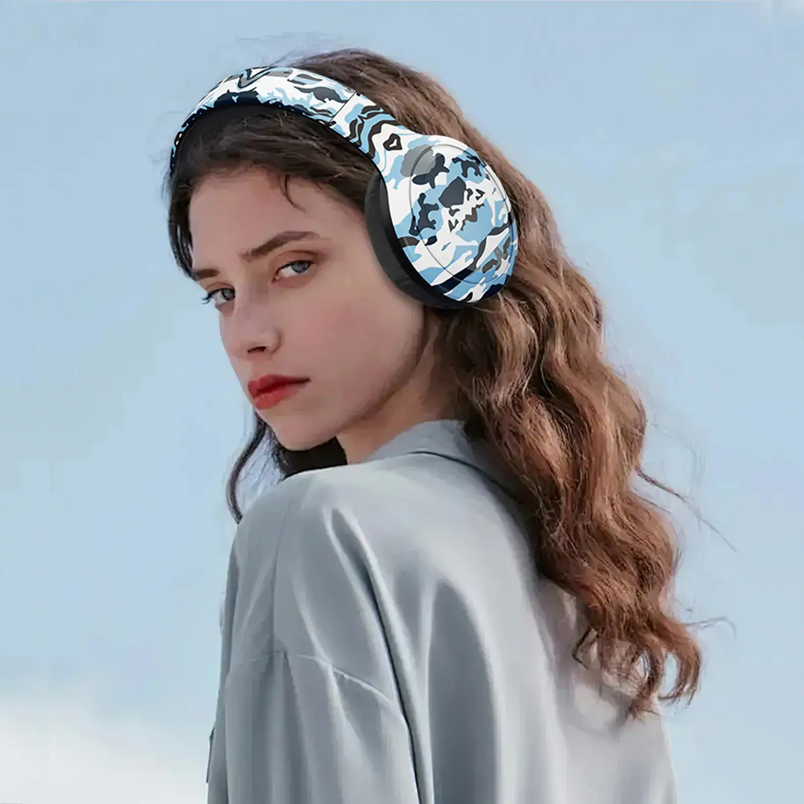 European American Camouflage Bluetooth Headset with Ultra Long Battery