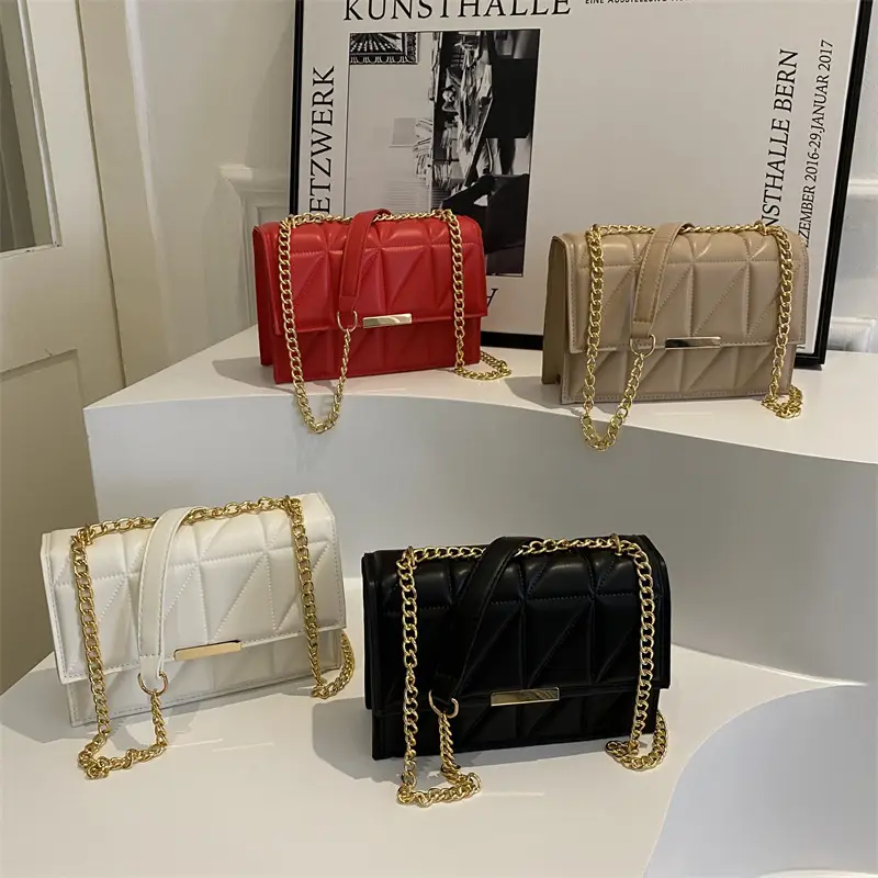 White Quilted Chain Bag for Women 2025