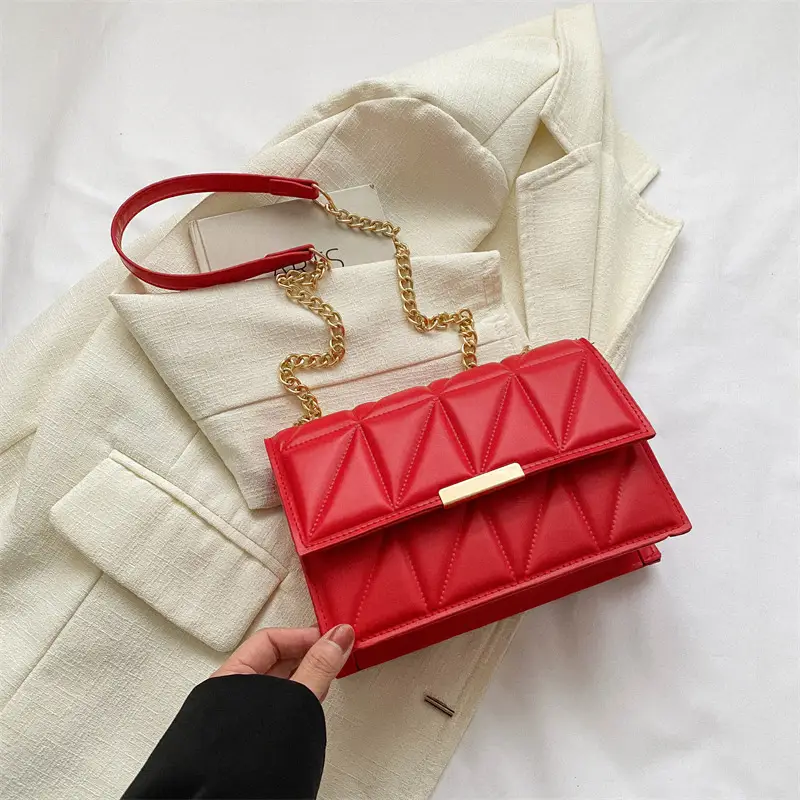 White Quilted Chain Bag for Women 2025