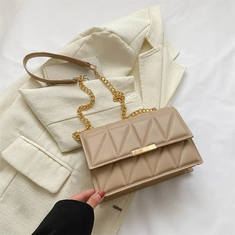 White Quilted Chain Bag for Women 2025