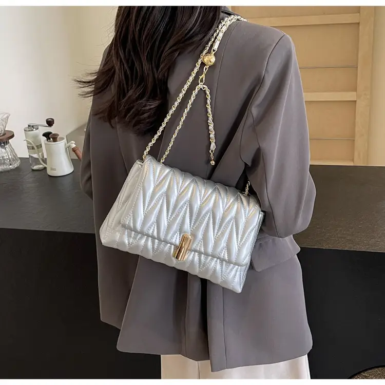 Black Quilted Chain Shoulder Bag for Women 2024 — feature 20