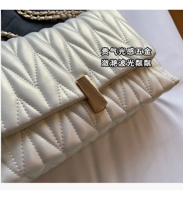 Black Quilted Chain Shoulder Bag for Women 2024 — feature 4