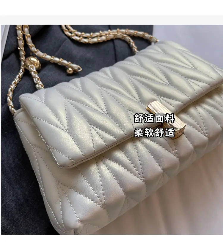 Black Quilted Chain Shoulder Bag for Women 2024 — feature 6