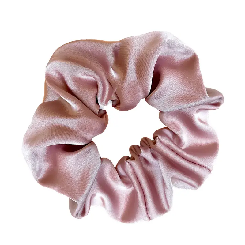 Black Satin Hair Scrunchie for Women - Image 11