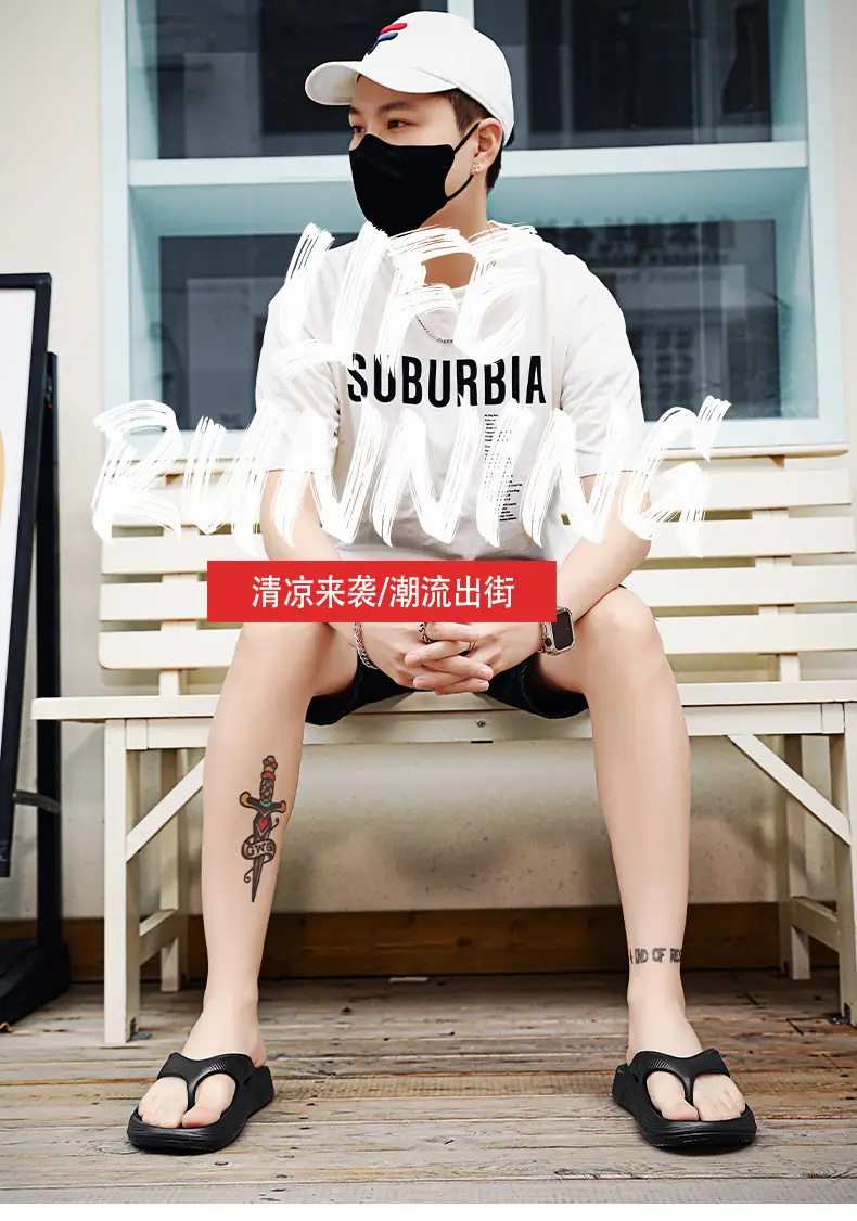 High-grade sandals and slippers 2025 summer new fashion all-match soft-soled beach shoes non-slip outing eva flip-flops for men — feature 1