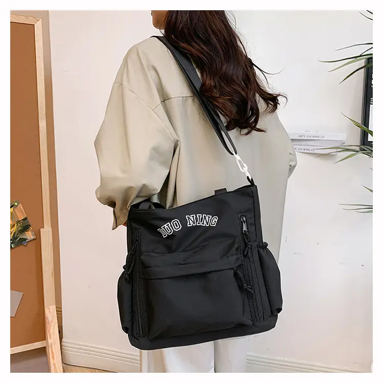 Women's White Japanese College Shoulder Crossbody Bag 2024 - Image 7
