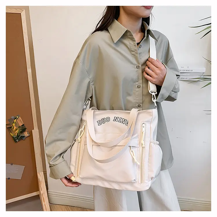 Women's White Japanese College Shoulder Crossbody Bag 2024 - Image 8