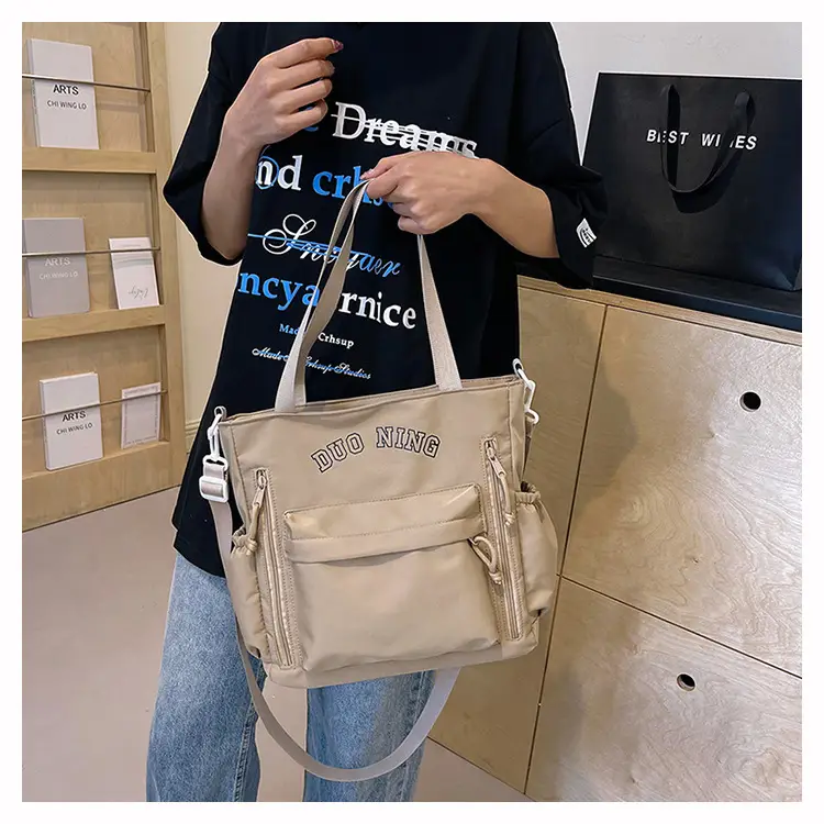 Women's White Japanese College Shoulder Crossbody Bag 2024 — feature 12