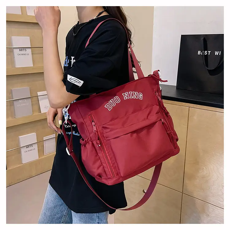 Women's White Japanese College Shoulder Crossbody Bag 2024 — feature 16