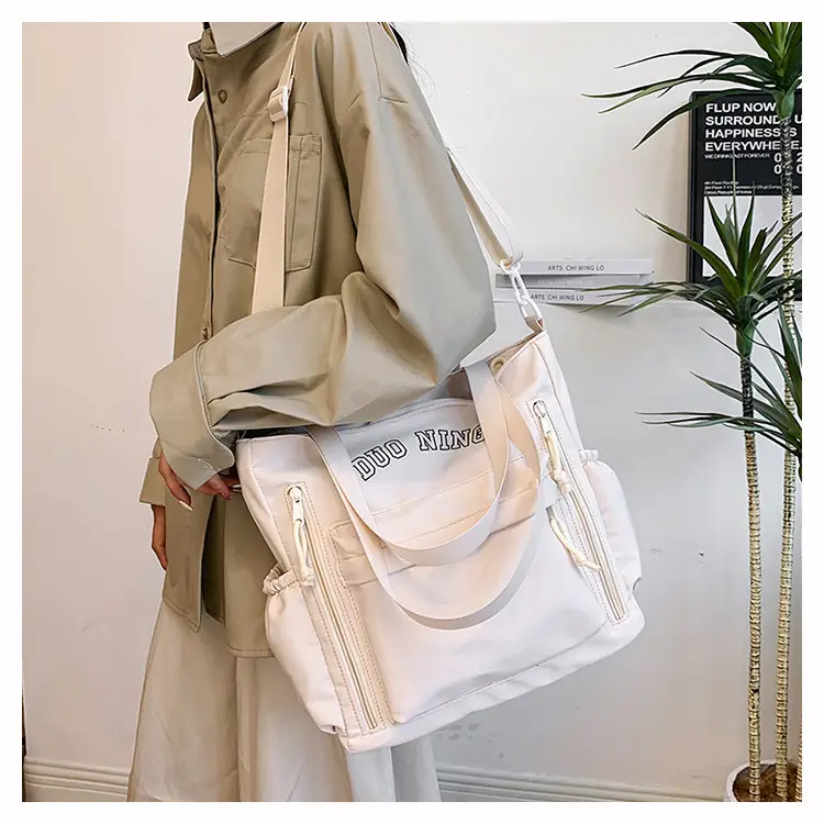 Women's White Japanese College Shoulder Crossbody Bag 2024 — feature 19
