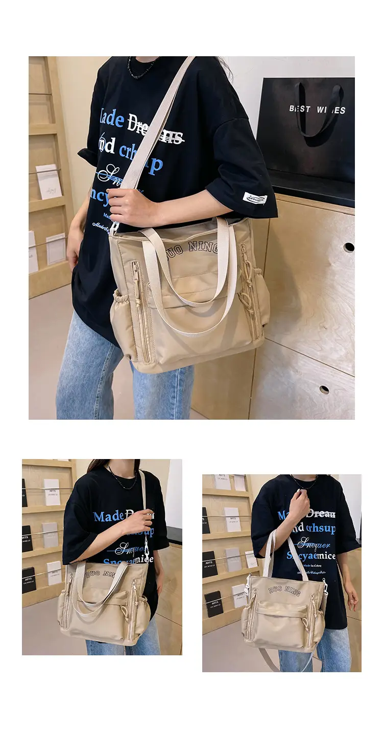 Women's White Japanese College Shoulder Crossbody Bag 2024 — feature 27