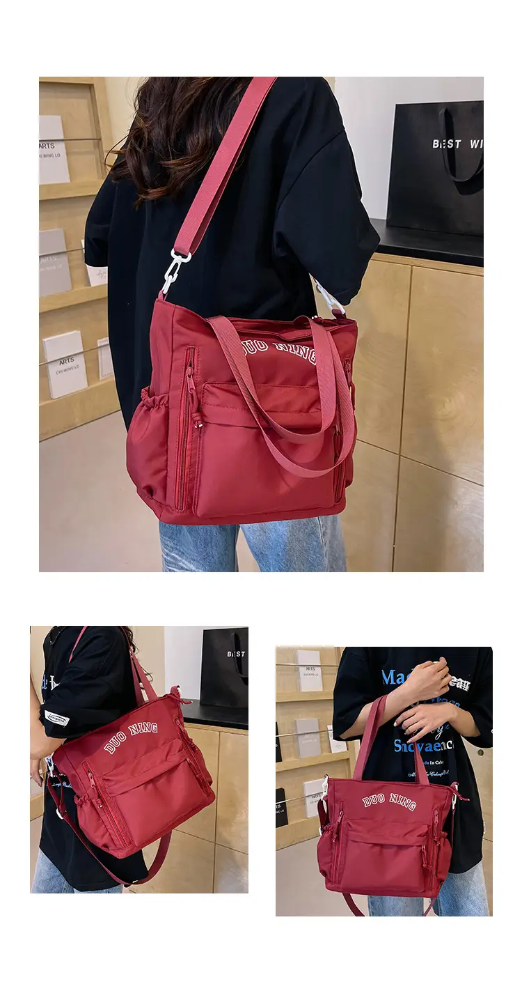 Women's White Japanese College Shoulder Crossbody Bag 2024 — feature 28