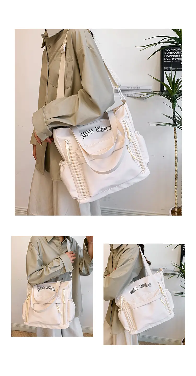 Women's White Japanese College Shoulder Crossbody Bag 2024 — feature 29
