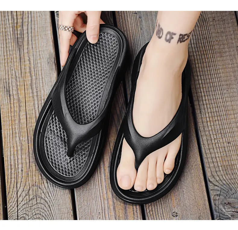Eva Flip Flops Men's 2025 New Arrival Men's High-End Casual Summer Fashionable Non-Slip Soft Bottom Beach Shoes for Outer Wear — feature 10