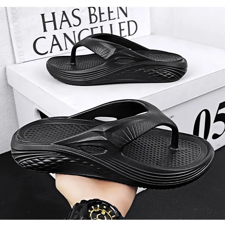 Eva Flip Flops Men's 2025 New Arrival Men's High-End Casual Summer Fashionable Non-Slip Soft Bottom Beach Shoes for Outer Wear — feature 16