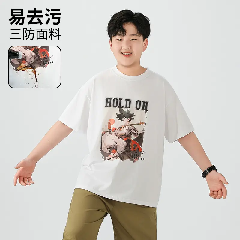 Fat Boy Three-Proof Cotton T-Shirt White - Image 2