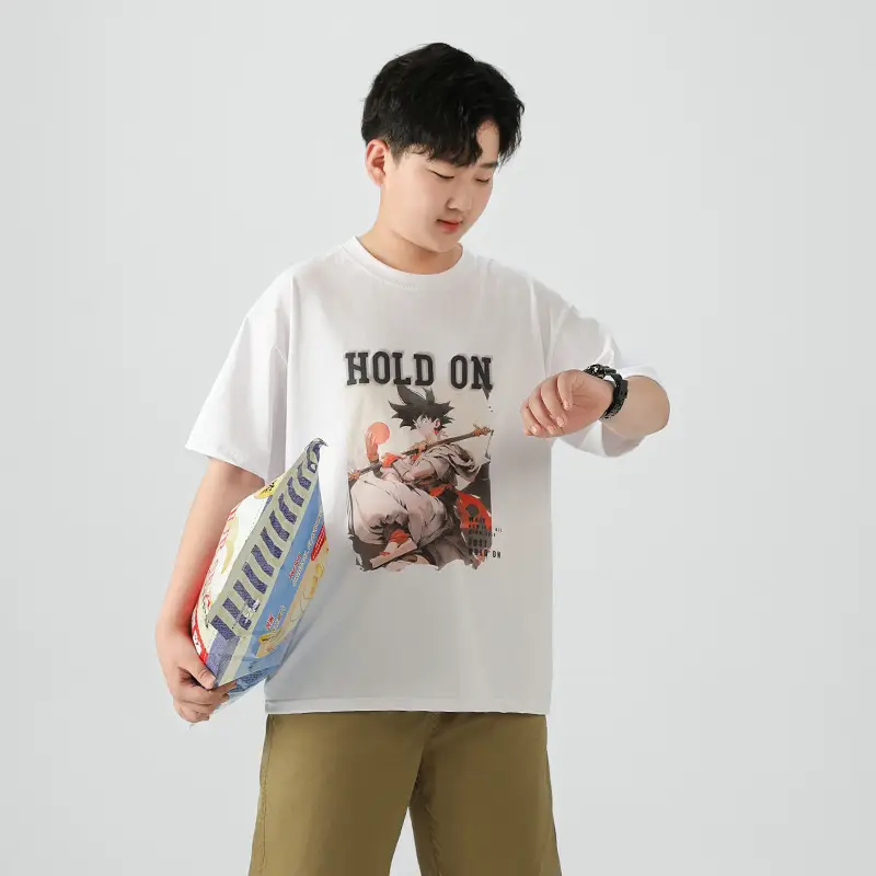 Fat Boy Three-Proof Cotton T-Shirt White - Image 4