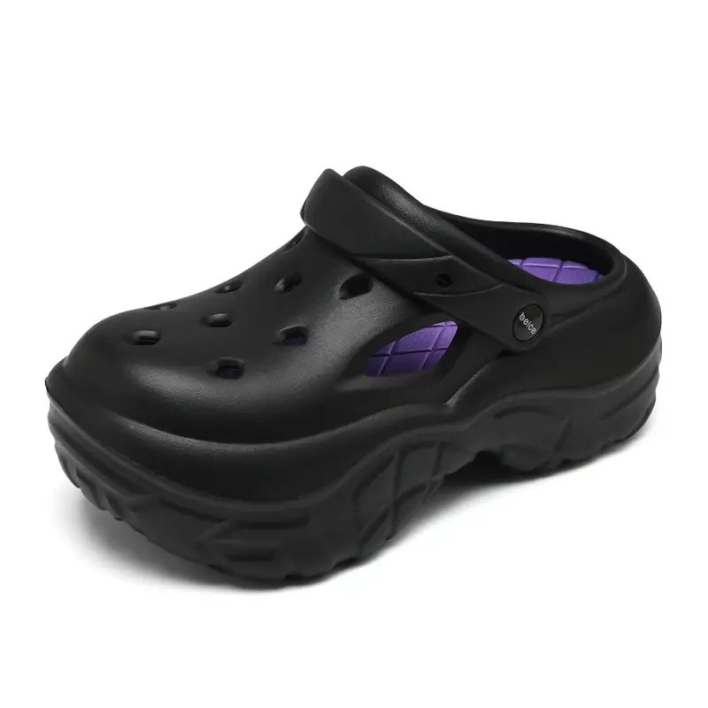 Pink Thick Croc Sandals for Women Summer - Image 11