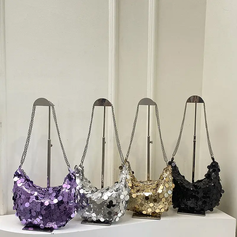 Beaded Shiny Evening Bag for Women