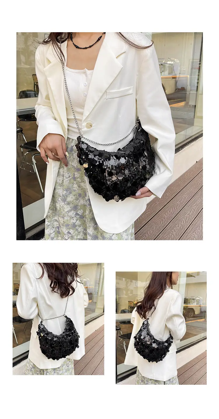 Beaded Shiny Evening Bag for Women — feature 12