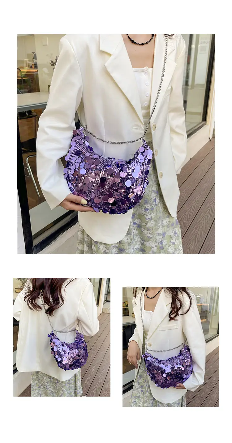 Beaded Shiny Evening Bag for Women — feature 13