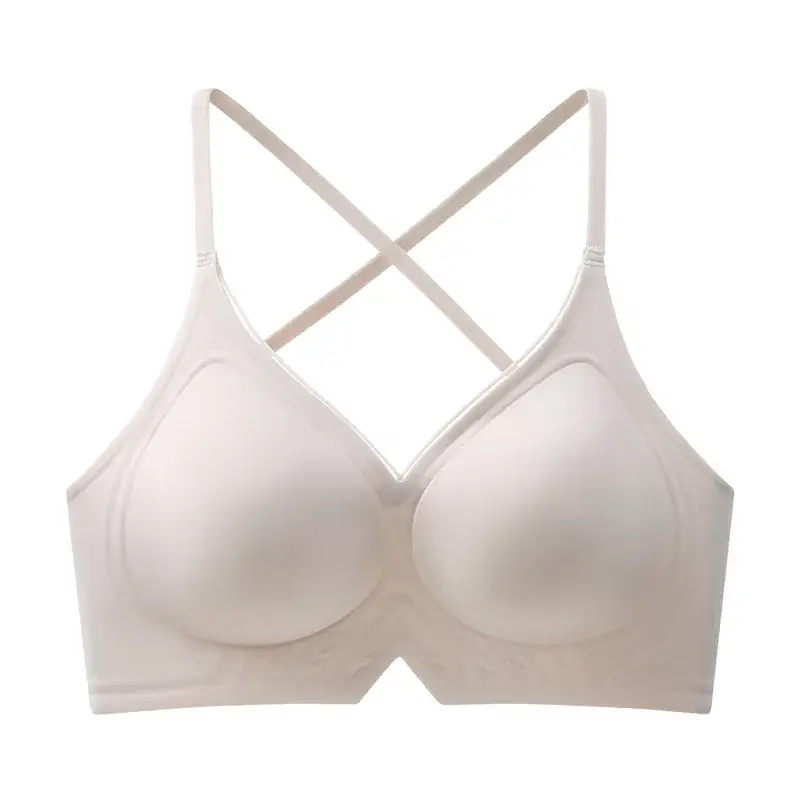 Black Cross Backless Bra for Women Small - Image 2