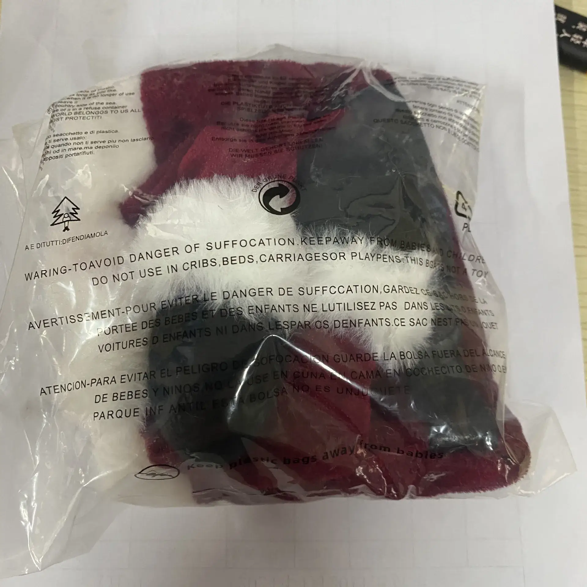Red Velvet Christmas Dress Set for Women with Fur Trim — feature 10