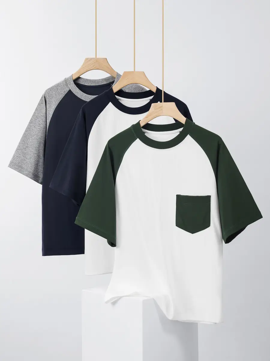 Men Raglan Sleeve T-Shirt Ice Cotton 230g - Image 9