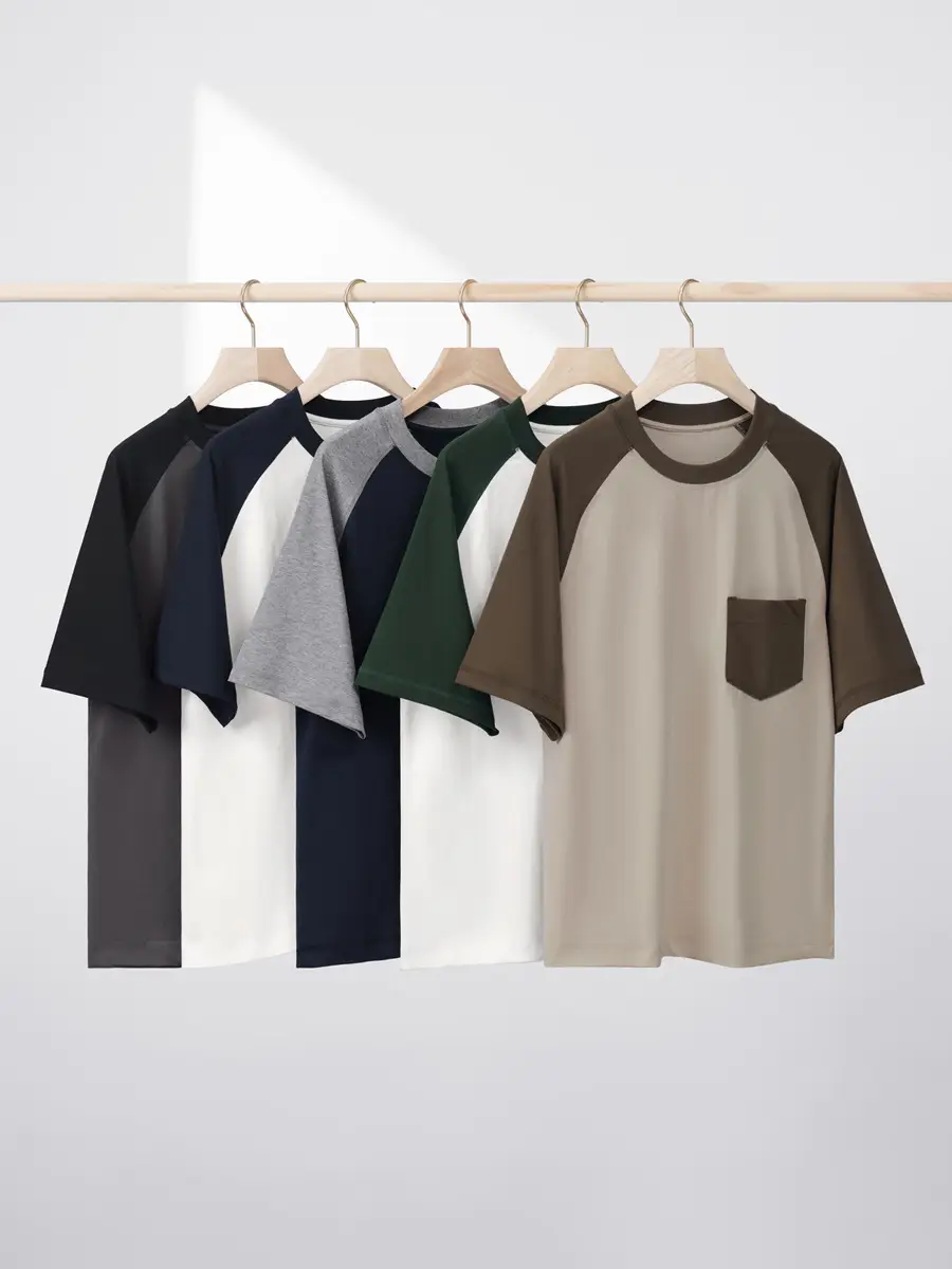 Men Raglan Sleeve T-Shirt Ice Cotton 230g - Image 10