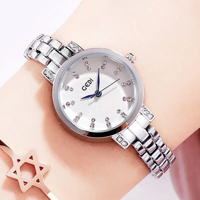 Women's Diamond-Encrusted Korean Style Watch - Image 4