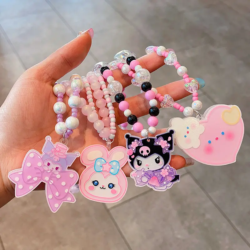 Girls Cute Rice Beads Necklace for Girls
